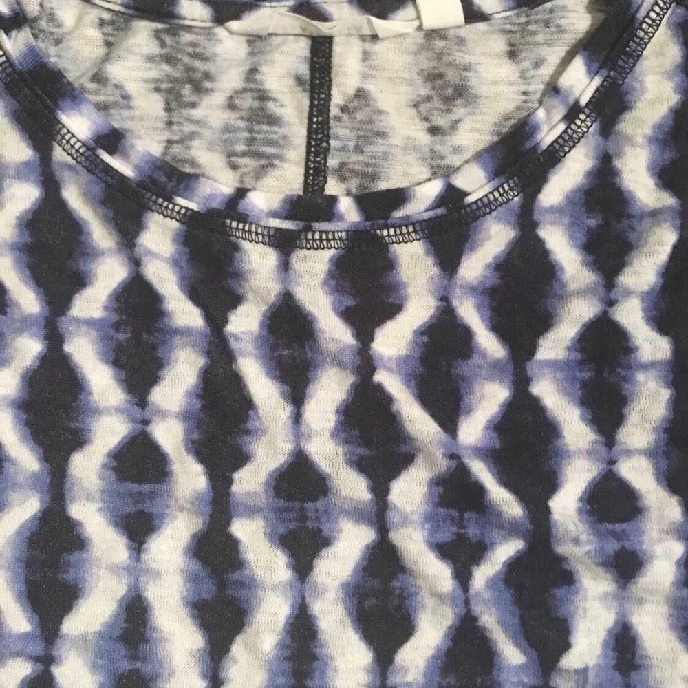 Athleta blue and white top. Size Large.